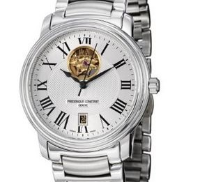 Frederique-Constant-Mens-FC-315M4P6B3-Heart-beat-Stainless-Steel-Open-Dial-Bracelet-Watch