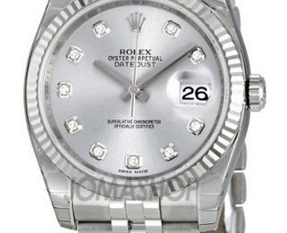 Rolex-Datejust-Rhodium-Diamond-Dial-18kt-White-Gold-Fluted-Mens-Watch